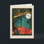 Merry Christmas from Nashville Card<br><div class="desc">Anderson Design Group is an award-winning illustration and design firm in Nashville,  Tennessee. Founder Joel Anderson directs a team of talented artists to create original poster art that looks like classic vintage advertising prints from the 1920s to the 1960s.</div>
