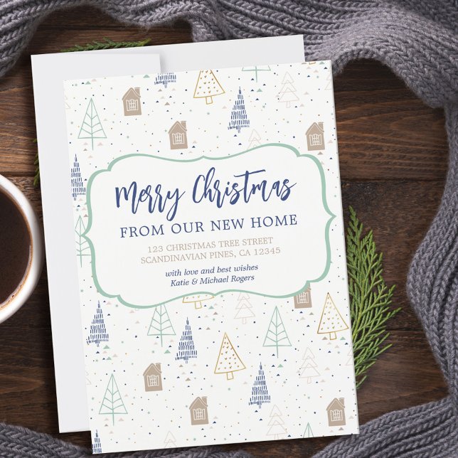 Merry Christmas from New Home Scandinavian Forest Announcement (Creator Uploaded)