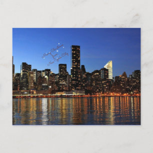 Merry Christmas from New York City Holiday Postcard