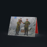 Merry Christmas From North Korea Holiday Card<br><div class="desc">Surprise your loved ones with this special Christmas wish from North Korea's Dear Leader,  Kim Jung Un and his family. Blank inside.</div>