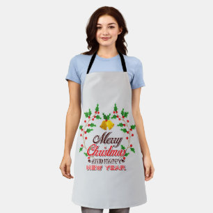Merry Christmas from Our Family, Happy New Year Apron