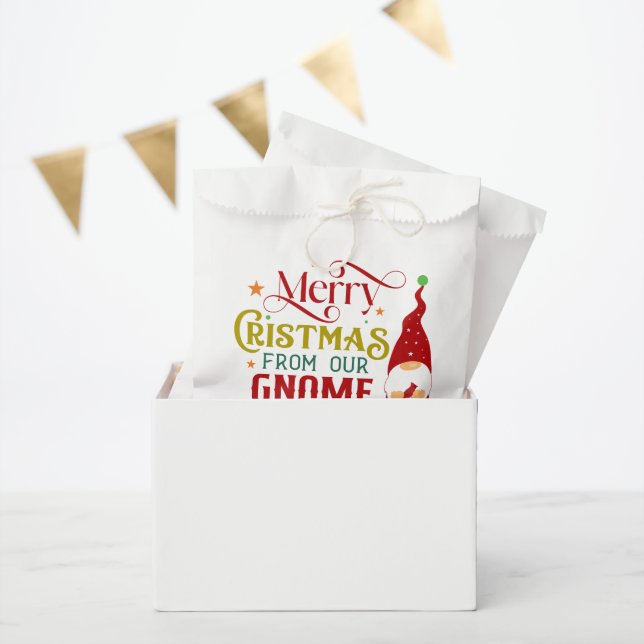 Merry Christmas From Our Gnome To Yours Favour Bags (Party)