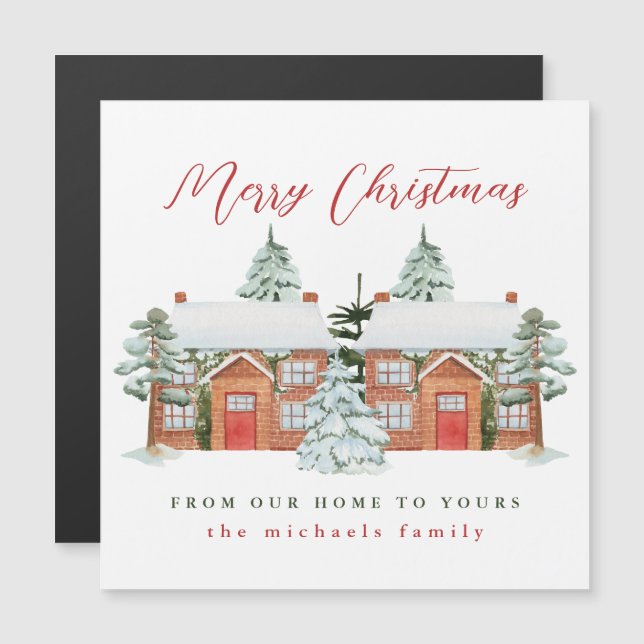Merry Christmas from Our Home to Yours Magnetic (Front/Back)