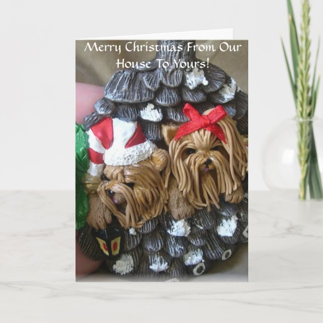 Merry Christmas From Our House To Yours Holiday Card (Front)