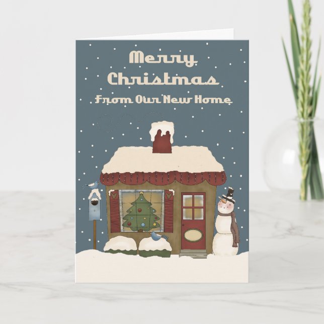 Merry Christmas From Our New House Holiday Card (Front)