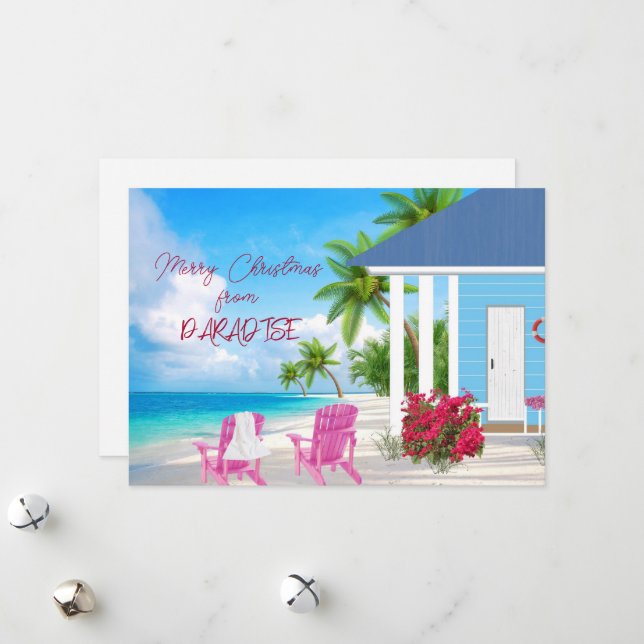Merry Christmas from Paradise Holiday Card (Front/Back In Situ)