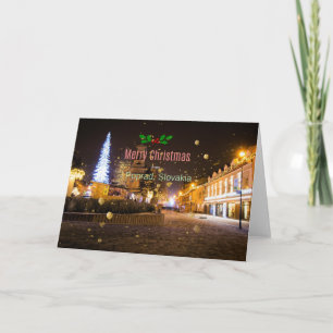Merry Christmas from Poprad, Slovakia Card