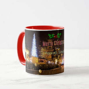 Merry Christmas from Poprad, Slovakia Mug