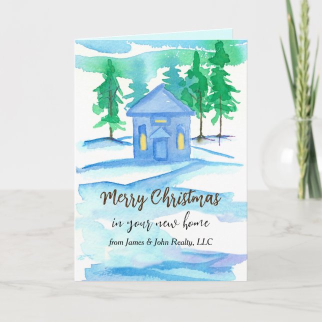 Merry Christmas From Realtor Business Name Card (Front)