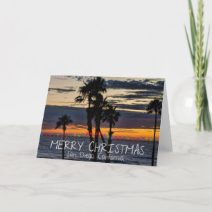 Merry Christmas from San Diego, California Holiday Card