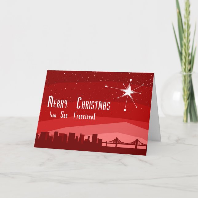 Merry Christmas From San Francsico Holiday Card (Front)