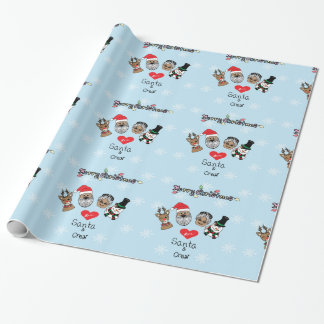 Merry Christmas from Santa and Friends Wrapping Paper