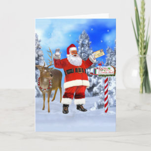 MERRY CHRISTMAS FROM SANTA CARD
