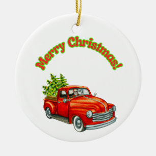 Merry Christmas from Santa Ceramic Tree Decoration