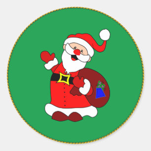 Merry Christmas from Santa Classic Round Sticker
