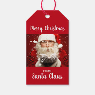 Merry Christmas From Santa Claus Gift Tags