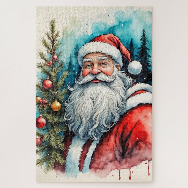 Merry Christmas From Santa Claus Jigsaw Puzzle (Vertical)