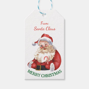 Merry Christmas From Santa Claus NAME  Gift Tags