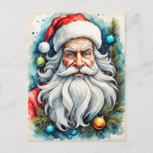 Merry Christmas From Santa Claus Postcard