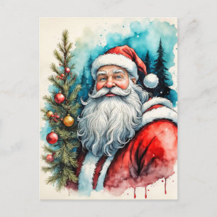 Merry Christmas From Santa Claus Postcard