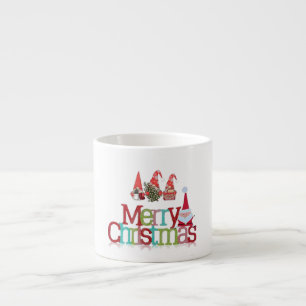 Merry Christmas From Santa Claus & The Gnomes  Espresso Cup