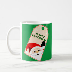 Merry Christmas From Santa Gift Tag Coffee Mug