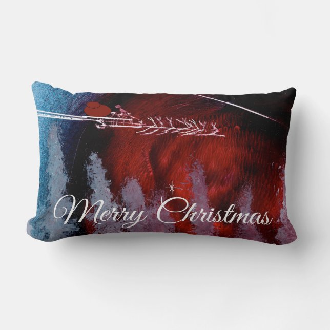Merry Christmas from Santa Lumbar Cushion (Front)