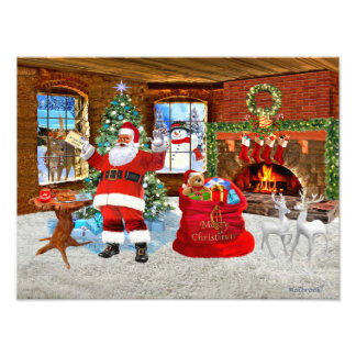 Merry Christmas from Santa Photo Print