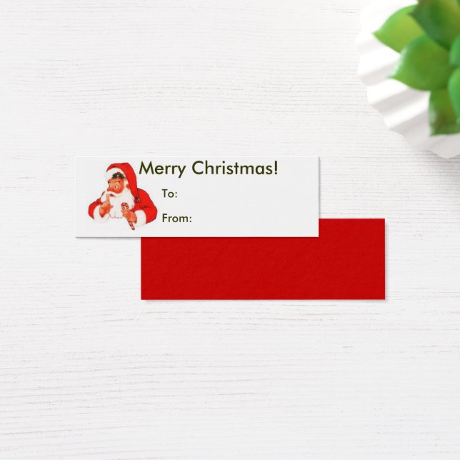 Merry Christmas From Santa Tag (Desk)