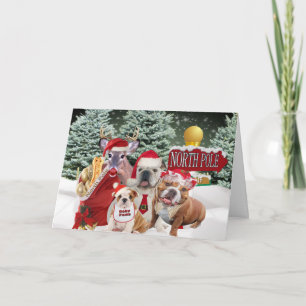 Merry Christmas From Santa's Family Holiday Card