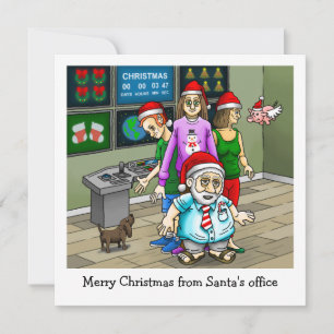Merry Christmas from Santa's Office Christmas Card