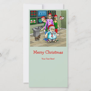 Merry Christmas from Santa's office Holiday Card