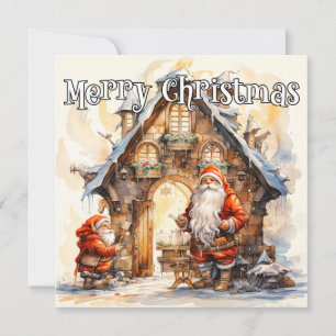 Merry Christmas From, Santa's Workshop Holiday Card
