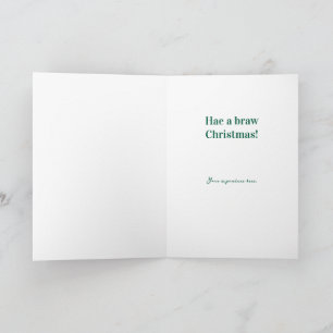 Merry Christmas from Scotland Card