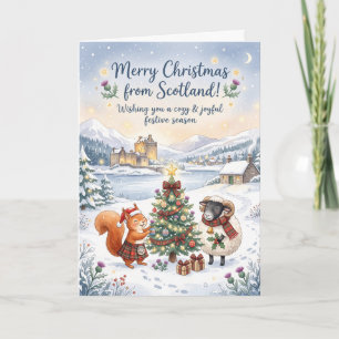 Merry Christmas From Scotland Card