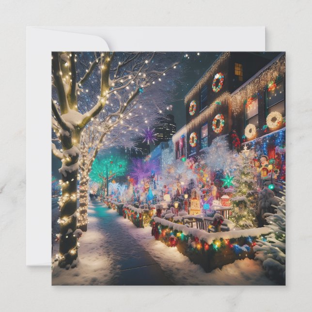 Merry Christmas from Seattle, Washington  Holiday Card (Front)