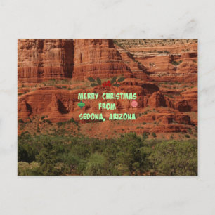 Merry Christmas from Sedona, Arizona Holiday Postcard