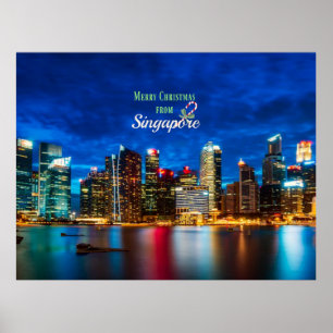 Merry Christmas from Singapore Poster
