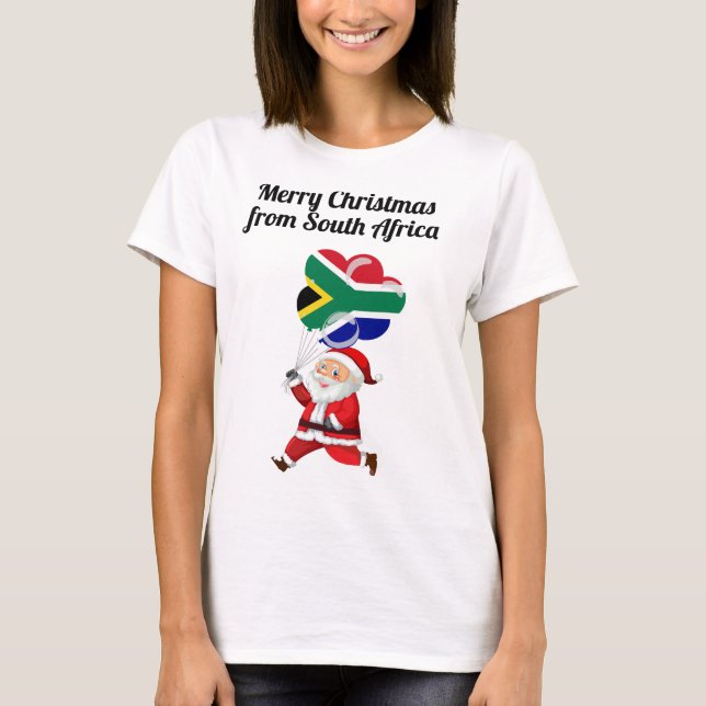 Merry Christmas from South Africa T-Shirt (Front)
