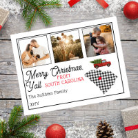 Merry Christmas from South Carolina Photo Holiday