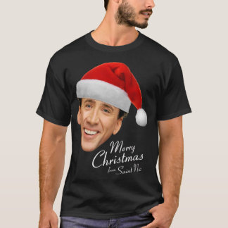 Merry Christmas from St Nic-olas Cage T-Shirt