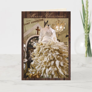 Merry Christmas from St (Saint) Augustine Florida  Holiday Card