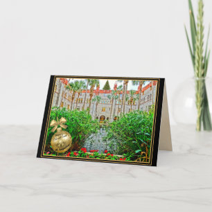 Merry Christmas from St (Saint) Augustine Florida Holiday Card