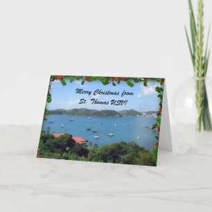 Merry Christmas from St. Thomas, U.S.V.I. Holiday Card