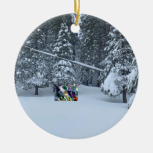 Merry Christmas from Tahoe City! Ceramic Tree Decoration