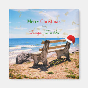 Merry Christmas from Tampa, Florida Magnet