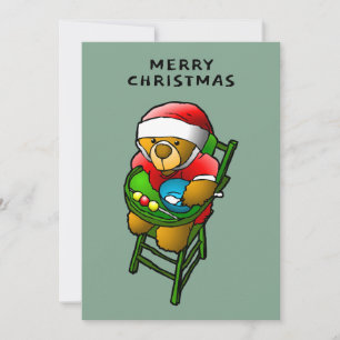 Merry Christmas from Teddy Bear Card