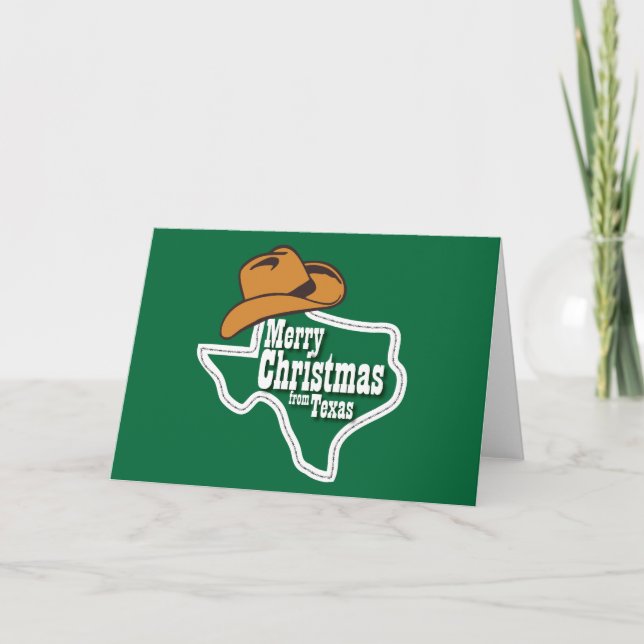 Merry Christmas from Texas Holiday Card (Front)