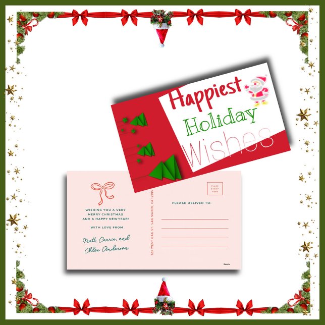 Merry Christmas from the Anderson Family Enclosure Card (Creator Uploaded)