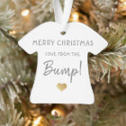 merry Christmas from the baby bump gold heart
